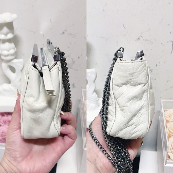 Authentic CHANEL 🦄🦄 Limited Edition RARE Multi Chain White Bag / Clutch - Picture 10 of 16